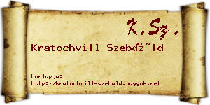 Kratochvill Szebáld névjegykártya